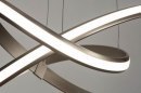 Foto 12420-8: Futuristische LED-Pendelleuchte aus mattem Stahl, dimmbar