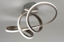 Plafondlamp 12421: design, modern, staal rvs, kunststof #3