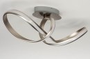 Plafondlamp 12421: design, modern, staal rvs, kunststof #6