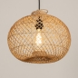 Hanglamp 12463: modern, retro, hout, riet #4