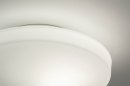 Plafondlamp 12470: modern, glas, wit opaalglas, wit #3