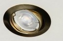 Inbouwspot 12502: modern, klassiek, eigentijds klassiek, messing #8