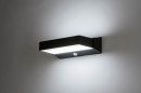 Wandlamp 12505: design, modern, aluminium, zwart #1