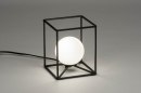 Tafellamp 12506: industrieel, modern, glas, wit opaalglas #3