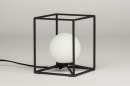 Tafellamp 12506: industrieel, modern, glas, wit opaalglas #6