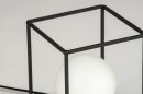 Tafellamp 12506: industrieel, modern, glas, wit opaalglas #9