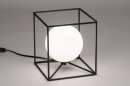 Tafellamp 12507: industrieel, modern, glas, wit opaalglas #3
