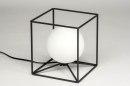 Tafellamp 12507: industrieel, modern, glas, wit opaalglas #6