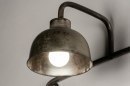 Garderobe 12581: Industrielook, laendlich, coole Lampen grob, Metall #6
