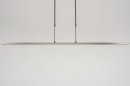 Hanglamp 12662: modern, staal rvs, metaal, langwerpig #11