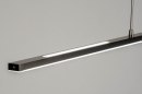 Hanglamp 12662: modern, staal rvs, metaal, langwerpig #12