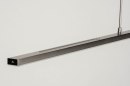 Hanglamp 12662: modern, staal rvs, metaal, langwerpig #13