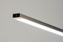 Hanglamp 12662: modern, staal rvs, metaal, langwerpig #14
