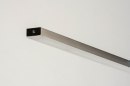 Hanglamp 12662: modern, staal rvs, metaal, langwerpig #15