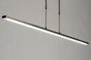 Hanglamp 12662: modern, staal rvs, metaal, langwerpig #5