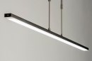 Hanglamp 12662: modern, staal rvs, metaal, langwerpig #6