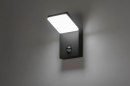 Wandlamp 12856: modern, aluminium, metaal, zwart #1