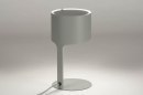 Tischleuchte 12899: modern, Metall, grau, rund #2