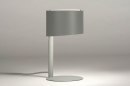 Tischleuchte 12899: modern, Metall, grau, rund #3