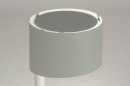 Tischleuchte 12899: modern, Metall, grau, rund #6