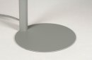 Tischleuchte 12899: modern, Metall, grau, rund #8