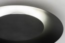 Foto 12908-8: Schwarze LED-Deckenleuchte in rund, auch für das Badezimmer geeignet