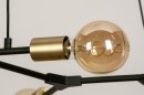 Foto 12977-11: Artistieke hanglamp / fittinglamp voorzien van zeven fittingen.