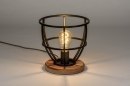 Tischleuchte 12996: Industrielook, modern, coole Lampen grob, Holz #3