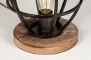 Tischleuchte 12996: Industrielook, modern, coole Lampen grob, Holz #8