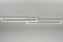 Plafondlamp 13101: modern, aluminium, geschuurd aluminium, metaal #5