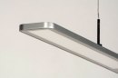 Hanglamp 13103: modern, kunststof, metaal, zilvergrijs #12