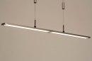 Hanglamp 13103: modern, kunststof, metaal, zilvergrijs #2
