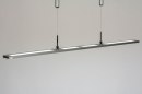 Hanglamp 13103: modern, kunststof, metaal, zilvergrijs #5