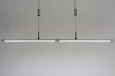 Hanglamp 13103: modern, kunststof, metaal, zilvergrijs #6