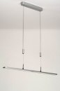 Hanglamp 13103: modern, kunststof, metaal, zilvergrijs #7