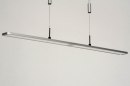 Hanglamp 13103: modern, kunststof, metaal, zilvergrijs #8