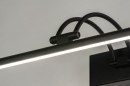 Wandlamp 13150: modern, metaal, zwart, mat #6