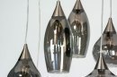 Hanglamp 13152: modern, glas, staal rvs, metaal #12