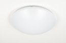 Plafondlamp 13244: modern, kunststof, wit, rond #3