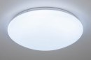 Plafondlamp 13249: modern, kunststof, wit, mat #3