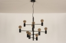 Hanglamp 13318: modern, eigentijds klassiek, art deco, metaal #12