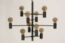 Hanglamp 13318: modern, eigentijds klassiek, art deco, metaal #14