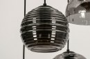 Hanglamp 13513: modern, eigentijds klassiek, glas, metaal #12