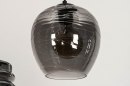 Hanglamp 13513: modern, eigentijds klassiek, glas, metaal #14