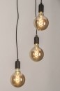 Hanglamp 13532: landelijk, modern, metaal, zwart #2