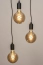 Hanglamp 13532: landelijk, modern, metaal, zwart #4
