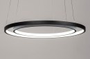 Hanglamp 13671: modern, metaal, zwart, mat #4
