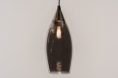 Hanglamp 13688: modern, eigentijds klassiek, glas, staal rvs #11
