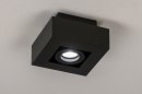 Plafondlamp 13781: design, modern, metaal, zwart #2