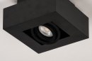Plafondlamp 13781: design, modern, metaal, zwart #7